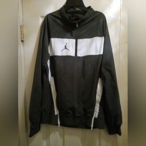 Jordan zip side cinch fitted nylon athletic jacket